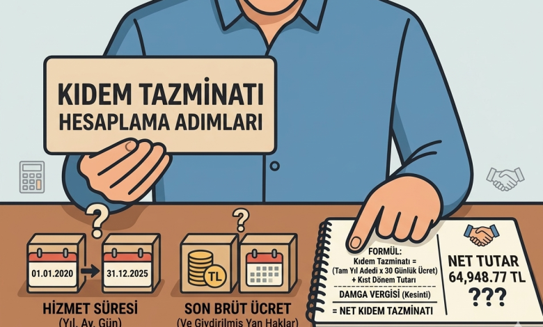 Kıdem Tazminatı Hesaplama 2026: Tavan, Formül ve Örnekler